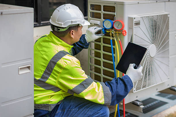 Professional Hvac Maintenance technician working in Conesville, OH